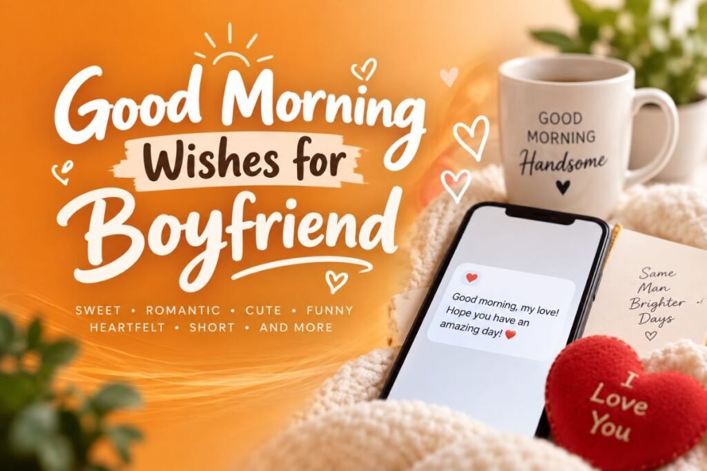 Good Morning Wishes for Boyfriend Good morning wishes for boyfriend with a romantic morning message