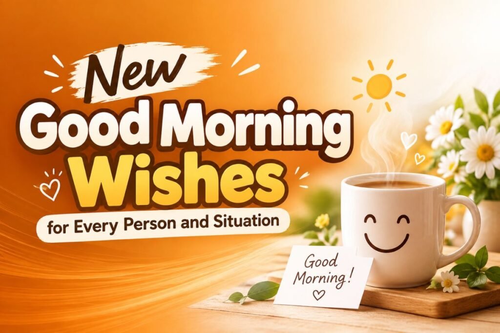 New good morning wishes for every person and situation
