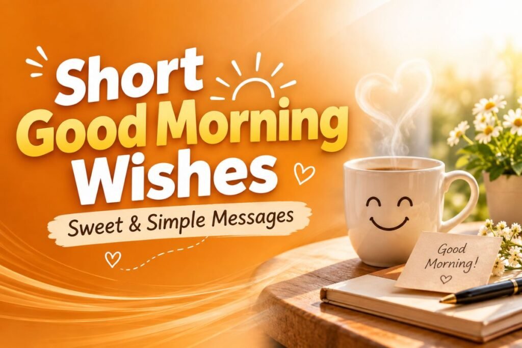 Short Good Morning Wishes with sweet and simple morning messages