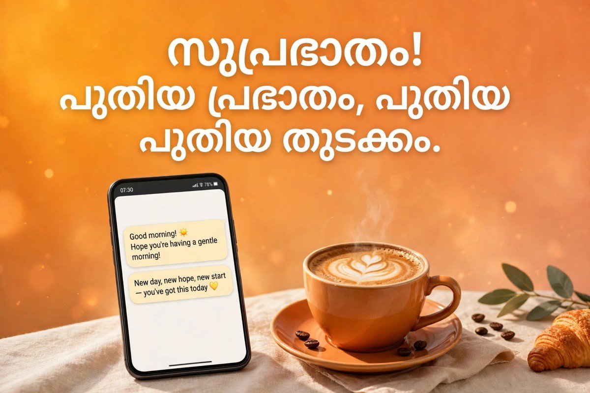 സുപ്രഭാതം! പുതിയ പ്രഭാതം, പുതിയ പ്രതീക്ഷ, പുതിയ തുടക്കം.