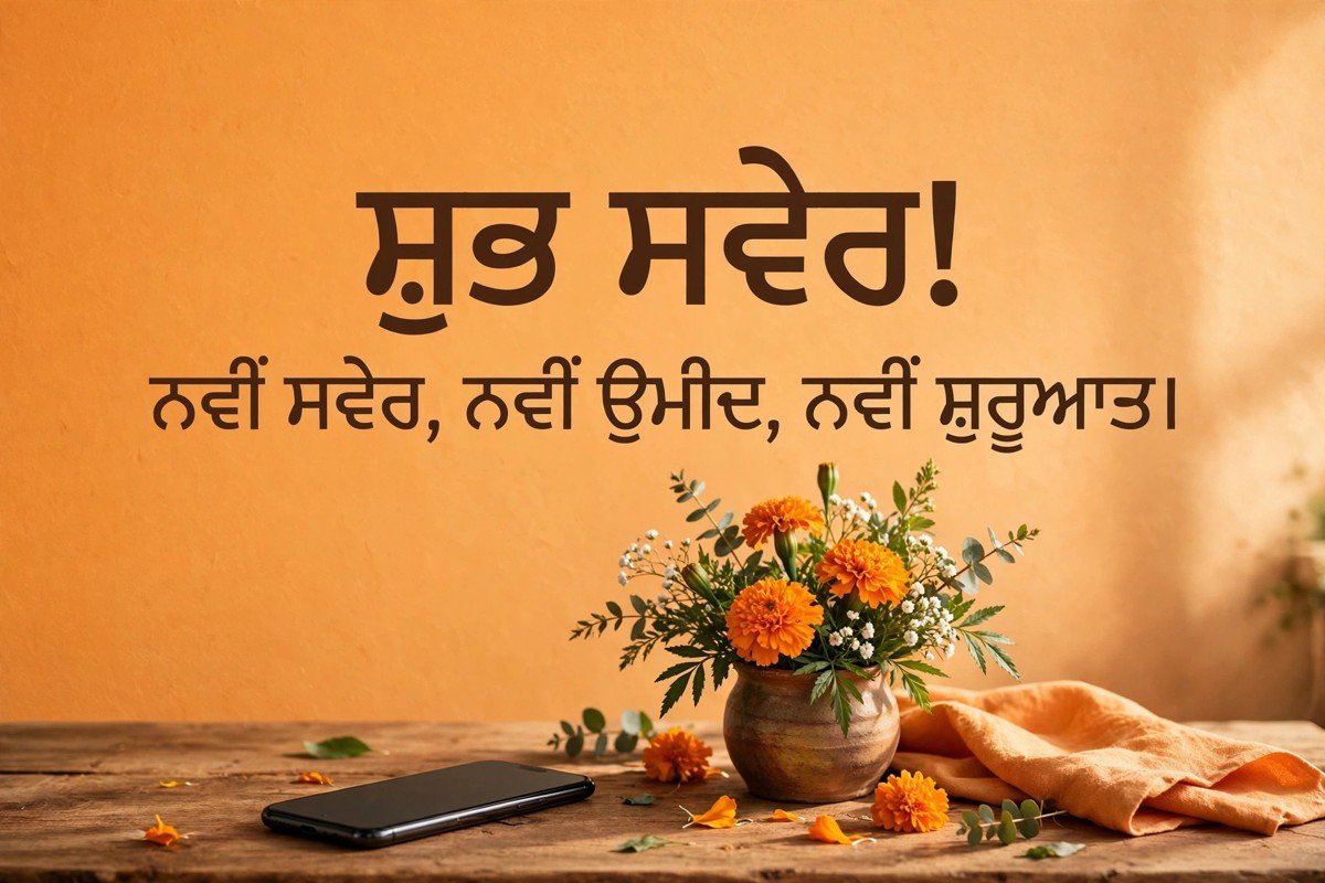 ਸ਼ੁਭ ਸਵੇਰ! ਨਵੀਂ ਸਵੇਰ, ਨਵੀਂ ਉਮੀਦ, ਨਵੀਂ ਸ਼ੁਰੂਆਤ।